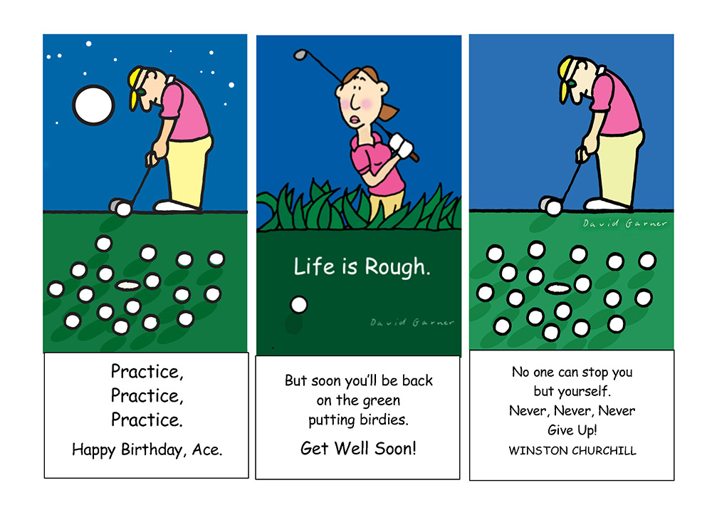 Golf Greeting Cards / Zazzle